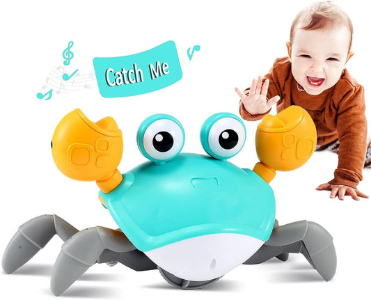 Infant Crawling Crab Toy – Interactive Moving Baby Toy with Music & Lights