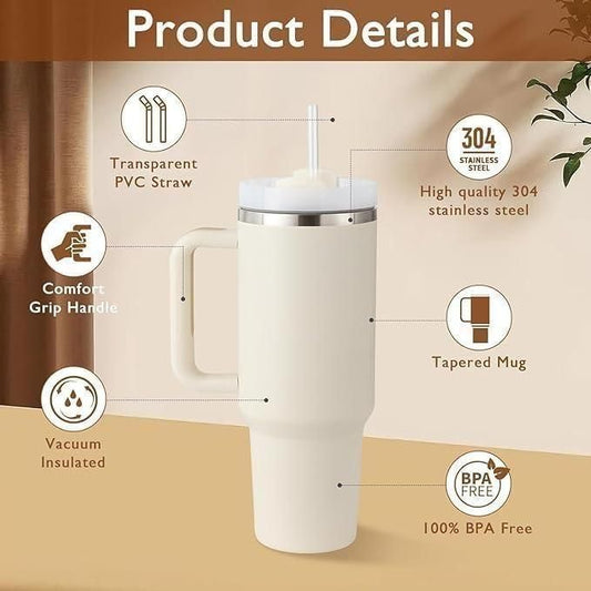 Stainless Steel Vacuum Insulated Tumbler – Hot & Cold Water Bottle Cup