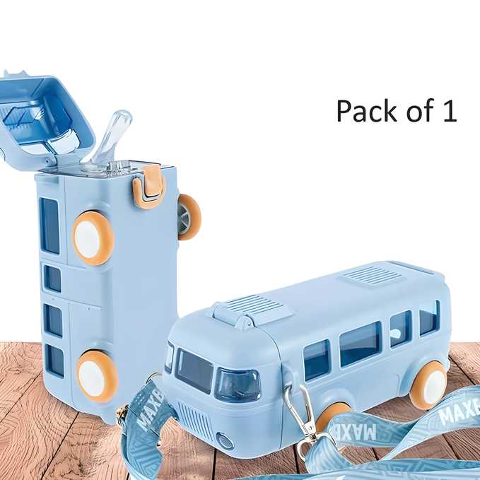 Kids Water Bottle with Strap – Leakproof Sipper & Straw, 500ml BPA-Free