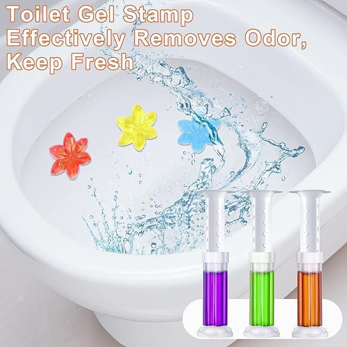 Toilet Deodorant Gel Stamps – Long-Lasting Floral Freshness (Pack of 1)