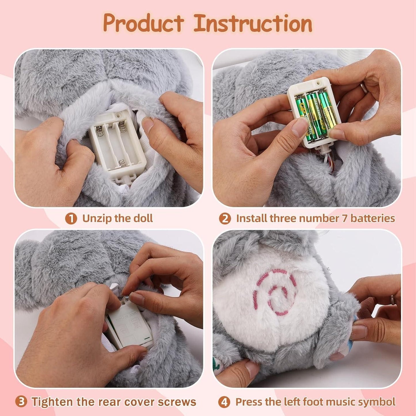 Elephant Breathing Stuffed Animal – Soft, Soothing Cuddle Companion
