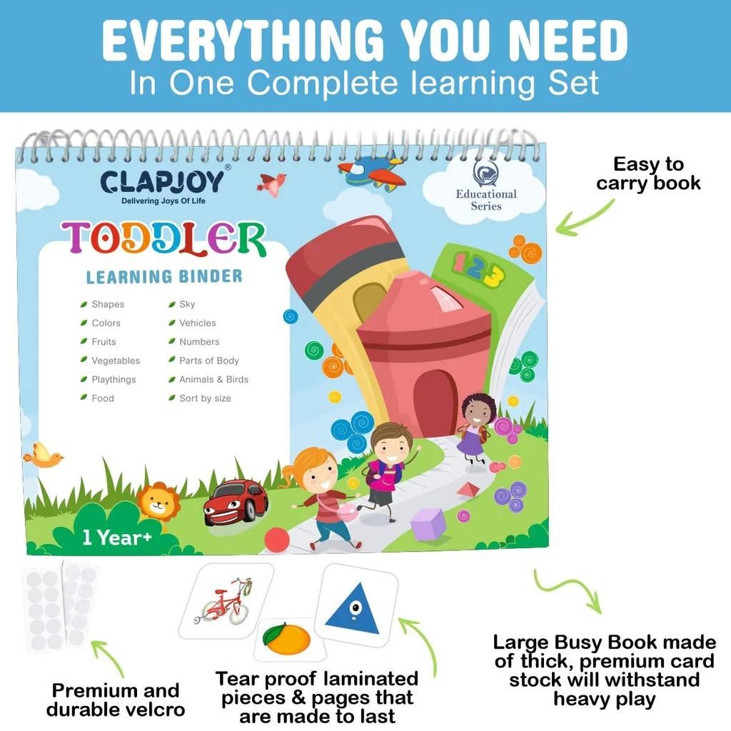 Toddler Learning Binder – Interactive Activity Book for Early Education