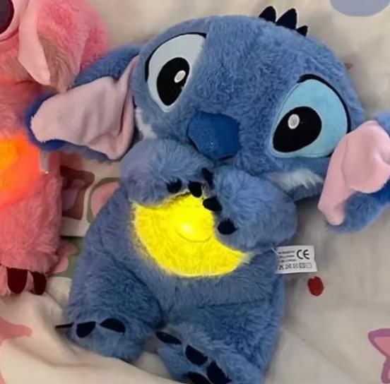 Musical Breathing Stitch Doll – Plush Toy with Soothing Lights & Sound