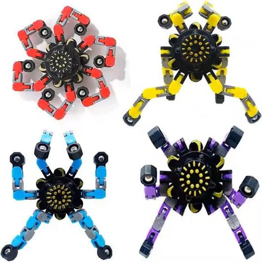 Transformation Robot Fidget Spinner – Anti-Stress Deformation Toy (Pack of 1)