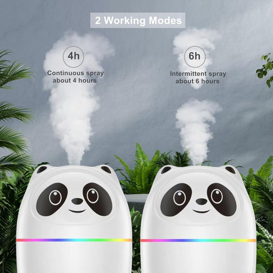 Mini Cute Panda Cool Mist Humidifier – Adorable Room Moisturizer