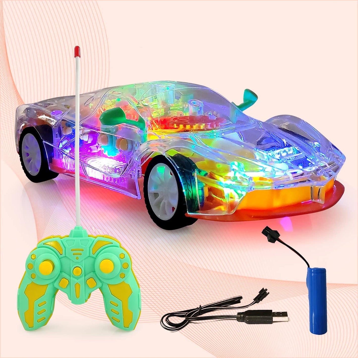 Remote Control Rechargeable Car – High-Speed RC Toy with USB Charging