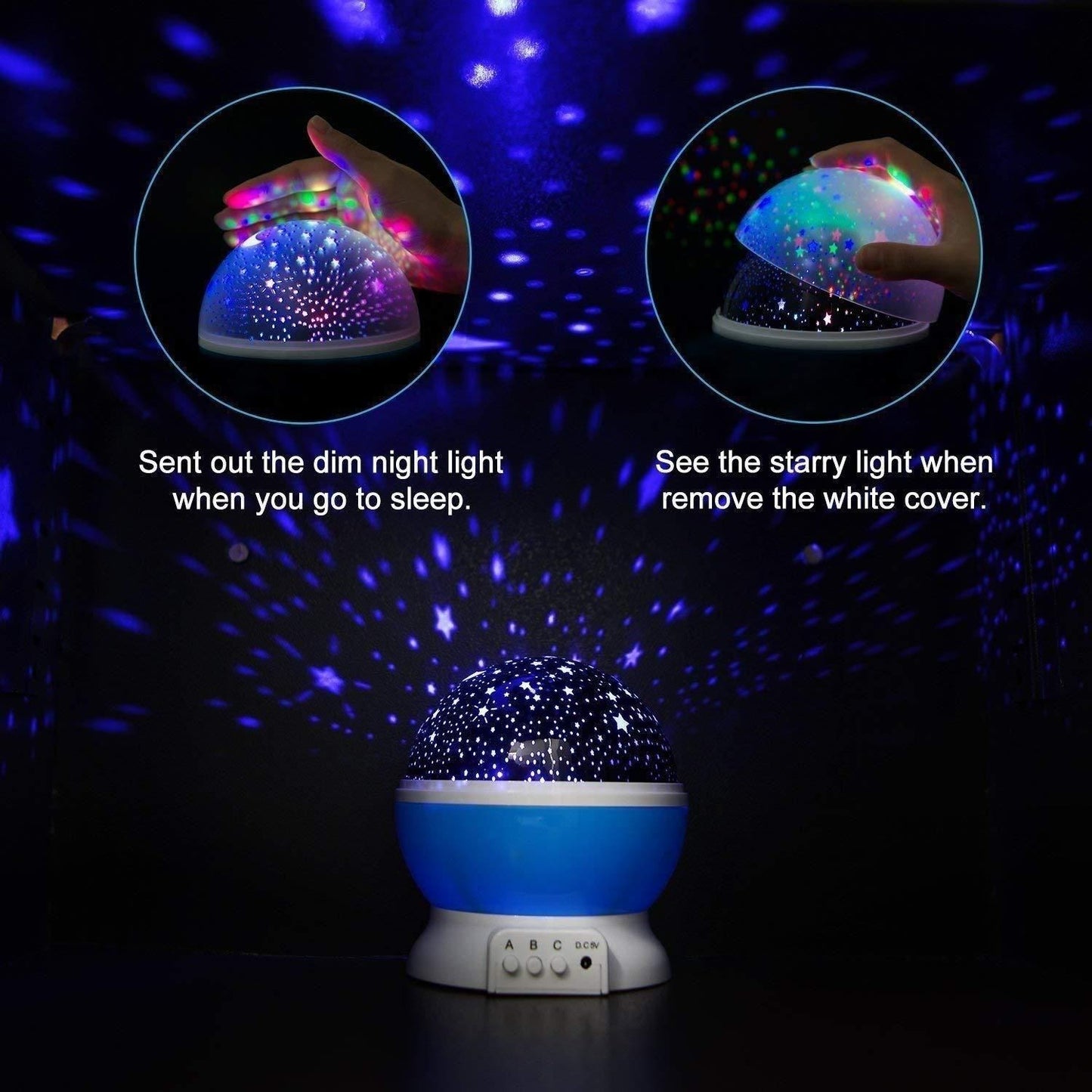 Star Master Dream Rotating Projection Lamp – Color Changing Night Light