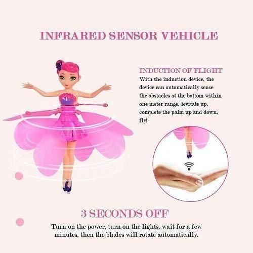 Magic Flying Fairy Doll – Twirl & Fly with Graceful Wings!