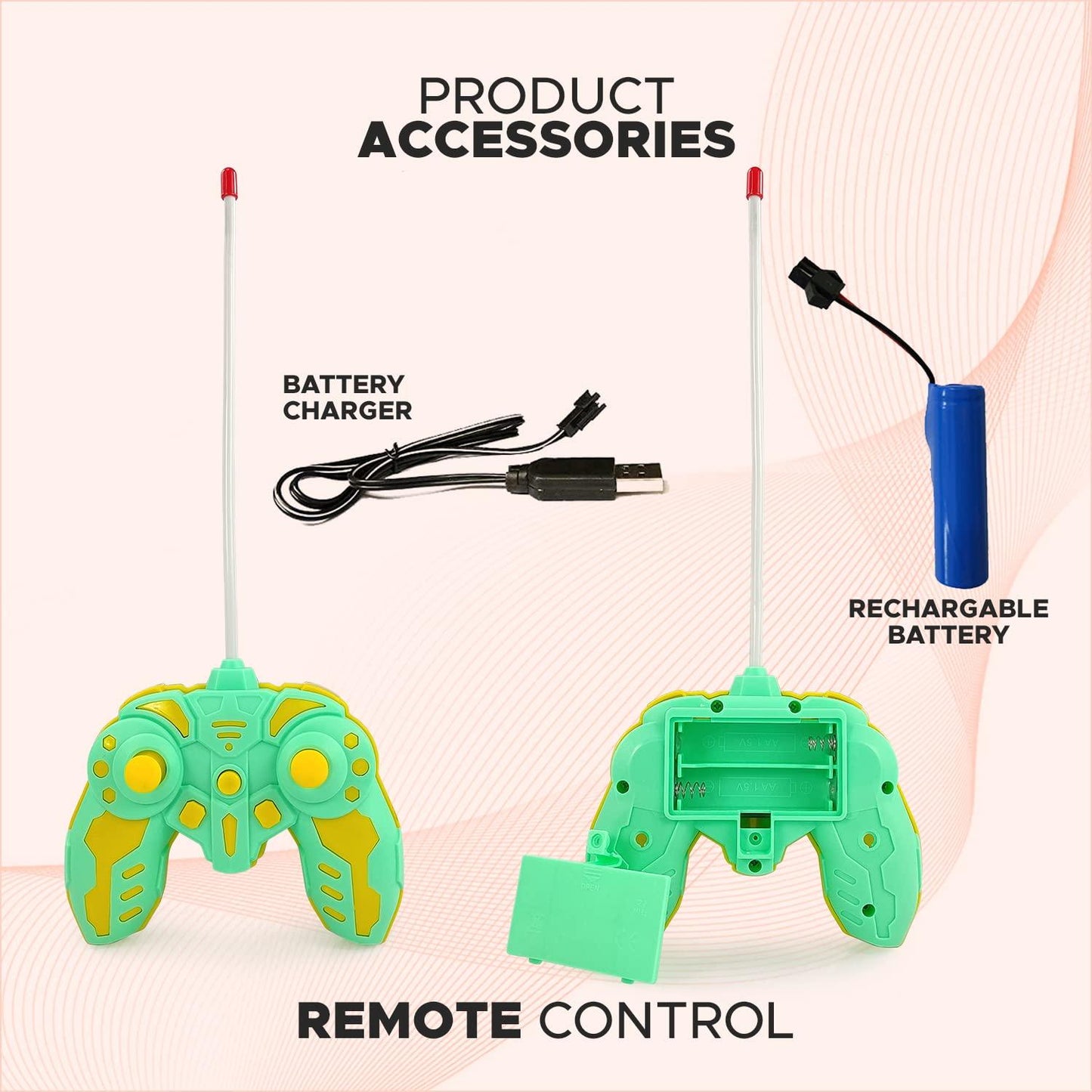 Remote Control Rechargeable Car – High-Speed RC Toy with USB Charging