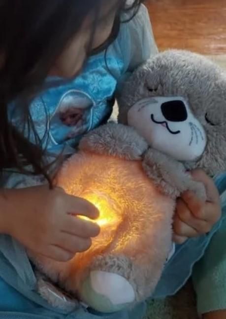 Breathing Teddy Bear with Soothing Music – Plush Comfort Toy for Kids