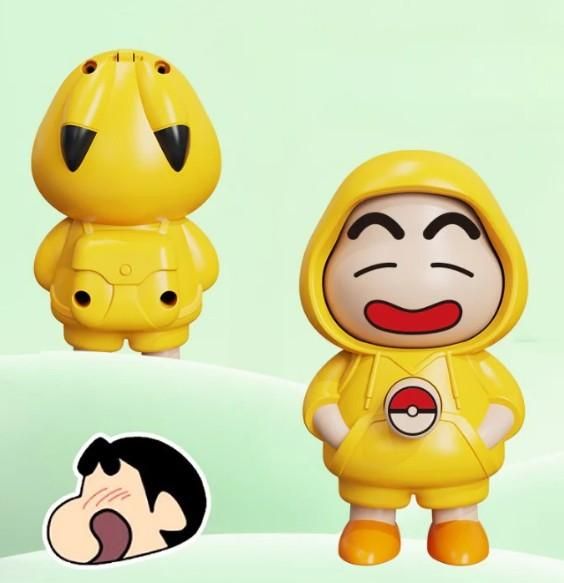Shinchan Face Changing Keychain – Funny Mood Flip Keyring for Kids & Fans