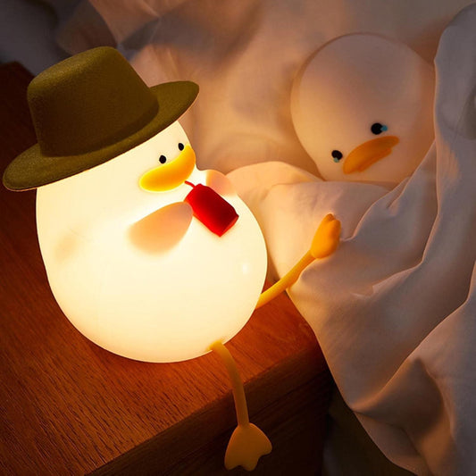 Duck Night Light – Soft Silicone Touch Lamp for Kids & Baby Rooms