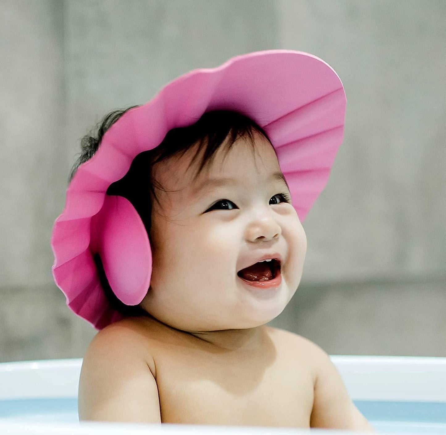 Baby Adjustable Safe Bathing Shower Cap (Pack of 2) – No Tears Shampoo Shield