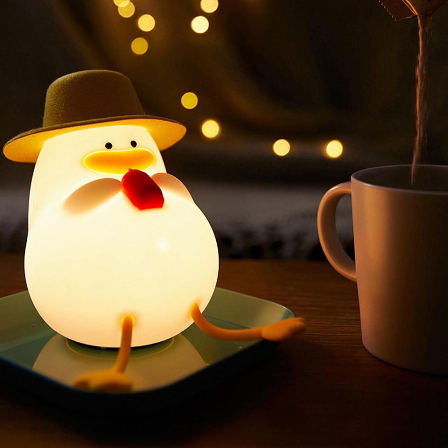 Duck Night Light – Soft Silicone Touch Lamp for Kids & Baby Rooms