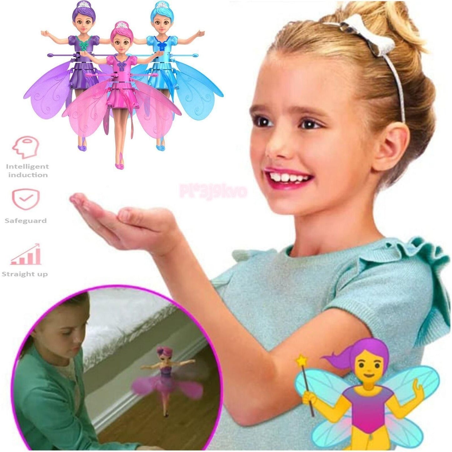 Magic Flying Fairy Doll – Twirl & Fly with Graceful Wings!