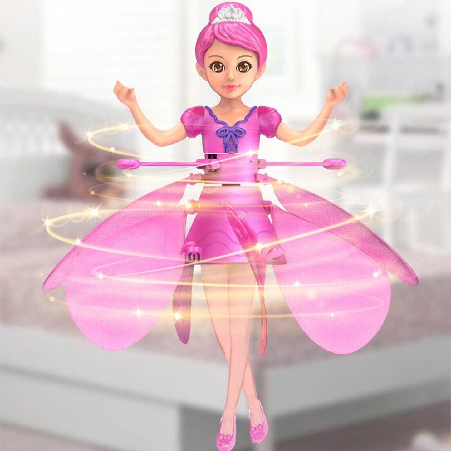 Magic Flying Fairy Doll – Twirl & Fly with Graceful Wings!