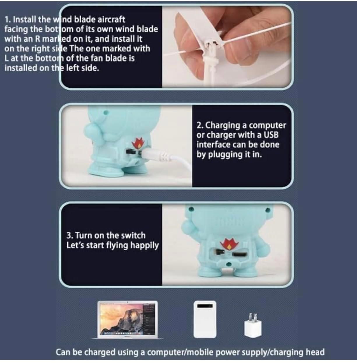 Flying Spaceman Toy For Kids – Wind-Up Rocket Astronaut Fun