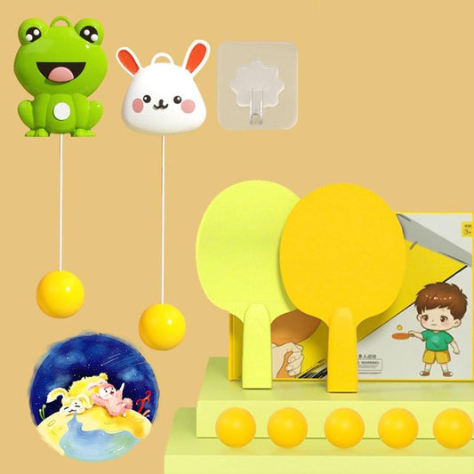 Indoor Hanging Table Tennis Set – Fun Paddle Game with Balls