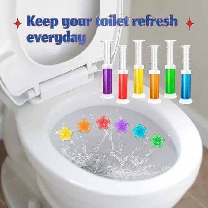 Toilet Deodorant Gel Stamps – Long-Lasting Floral Freshness (Pack of 1)