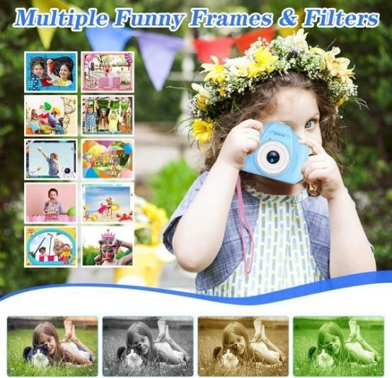 Digital Video Camera for Kids – Fun HD Toy Camera with Screen & Recording