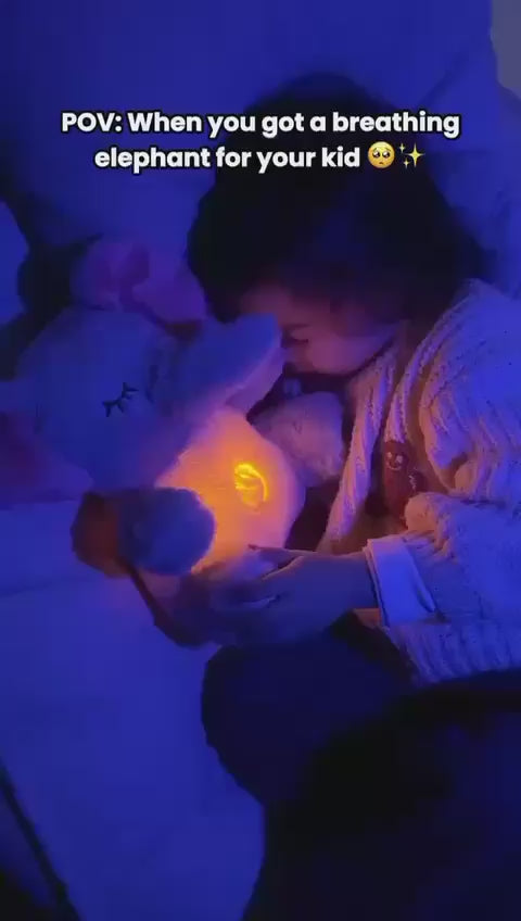 Elephant Breathing Stuffed Animal – Soft, Soothing Cuddle Companion