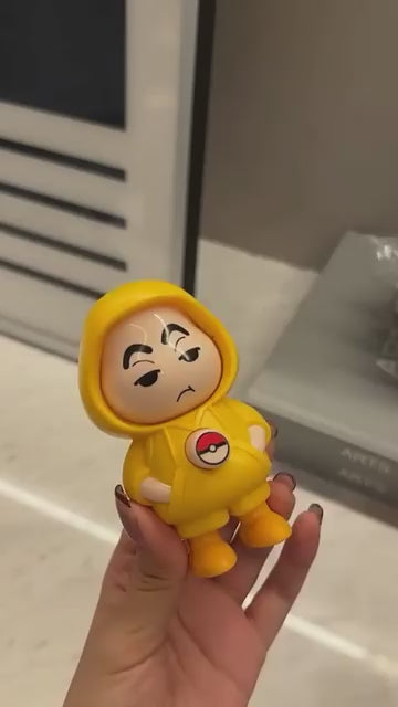 Shinchan Face Changing Keychain – Funny Mood Flip Keyring for Kids & Fans